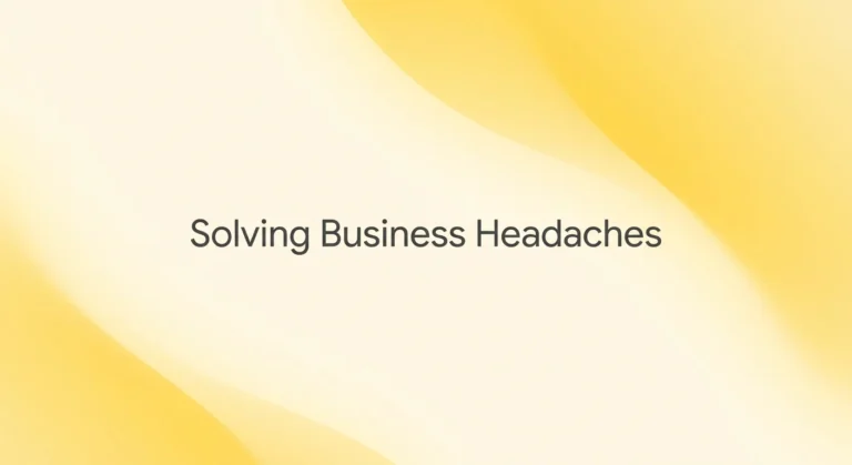 custom AI assistant for business featured image with dark charcoal text on a soft yellow gradient