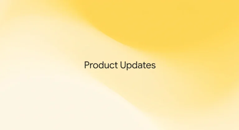 launchlemonade product updates featured image with centred dark charcoal text on a soft yellow gradient