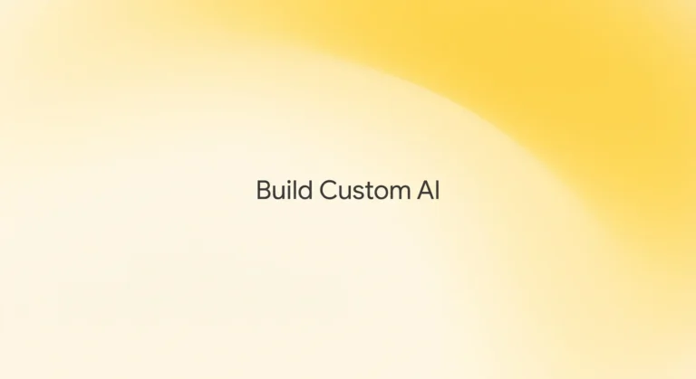 ChatGPT alternatives featured image with Build Custom AI headline on a soft lemon yellow gradient background