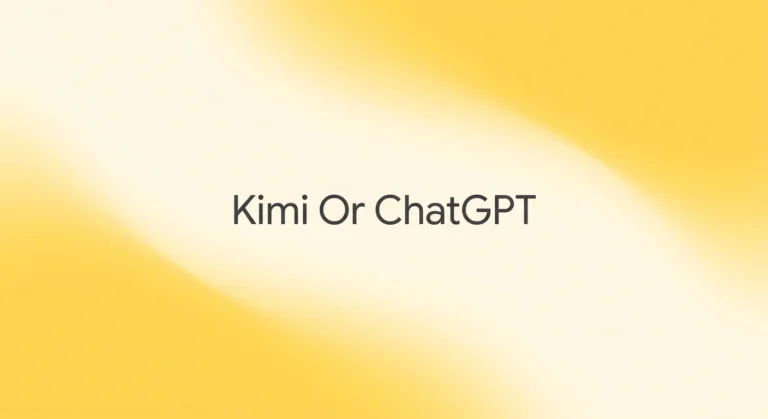 Kimi vs ChatGPT featured image with Kimi Or ChatGPT headline on a soft lemon yellow gradient