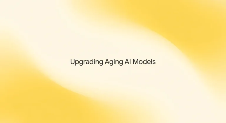 When to upgrade ai models featured image with dark charcoal text on a soft yellow gradient