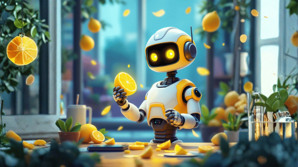 Single AI robot providing quality service to a client, illustrating everyday moments where an AI agent should already be helping boost productivity and ease