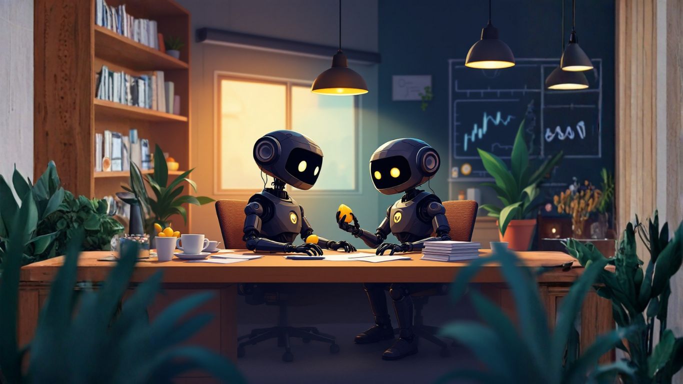 Agency professional using an AI assistant to generate performance reports, saving time, improving accuracy, and enhancing data-driven decision-making